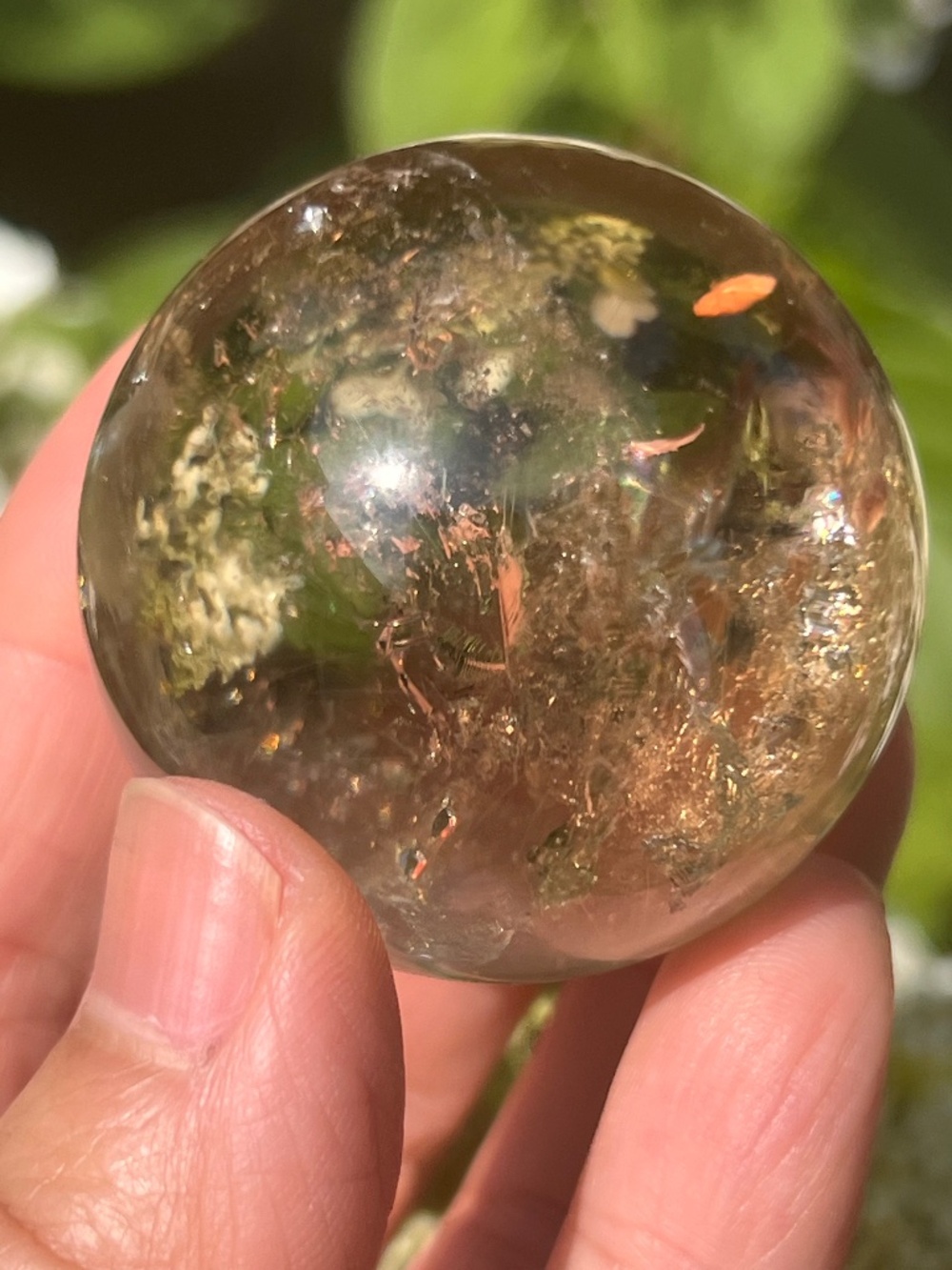 Citrine (9) sphere | crystal